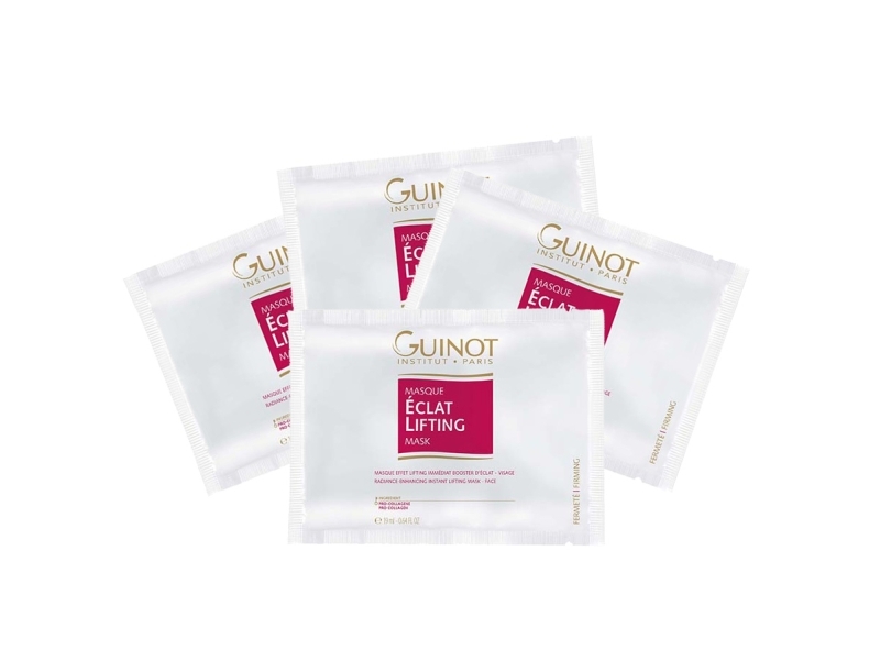 Set, Guinot, Eclat, Vitamin C, Lifting, Night, Cream Mask, For Face, 4 Pcs, 19 Ml