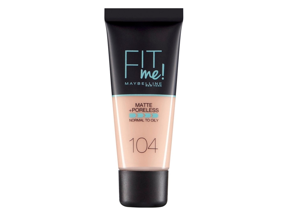 Maybelline Maybelline, Fit Me Matte + Poreless, Liquid Foundation, 104, Soft Ivory, 30 Ml For Women