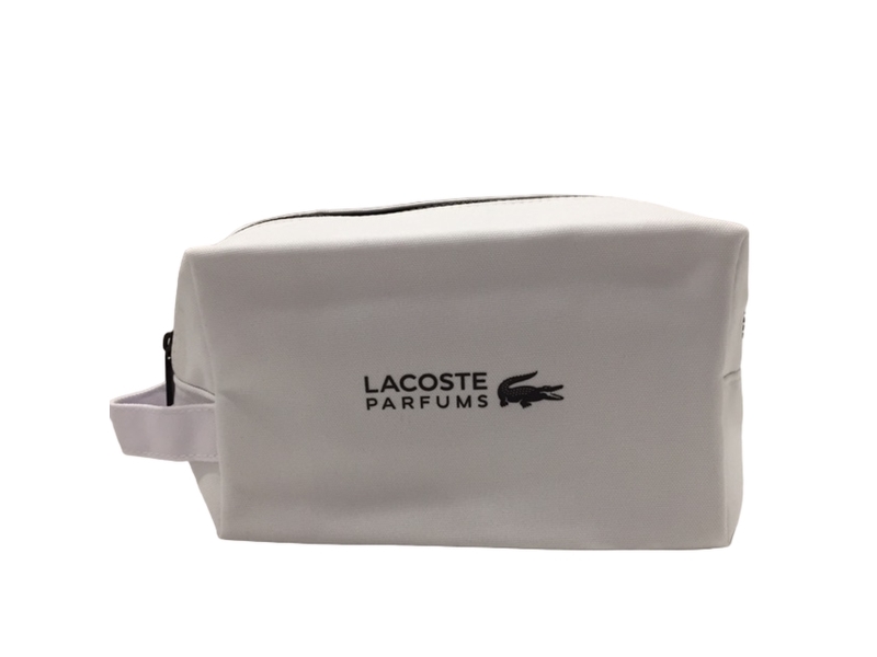 Lacoste, Lacoste, Textile Bag, Toiletry, Baltas, For Men