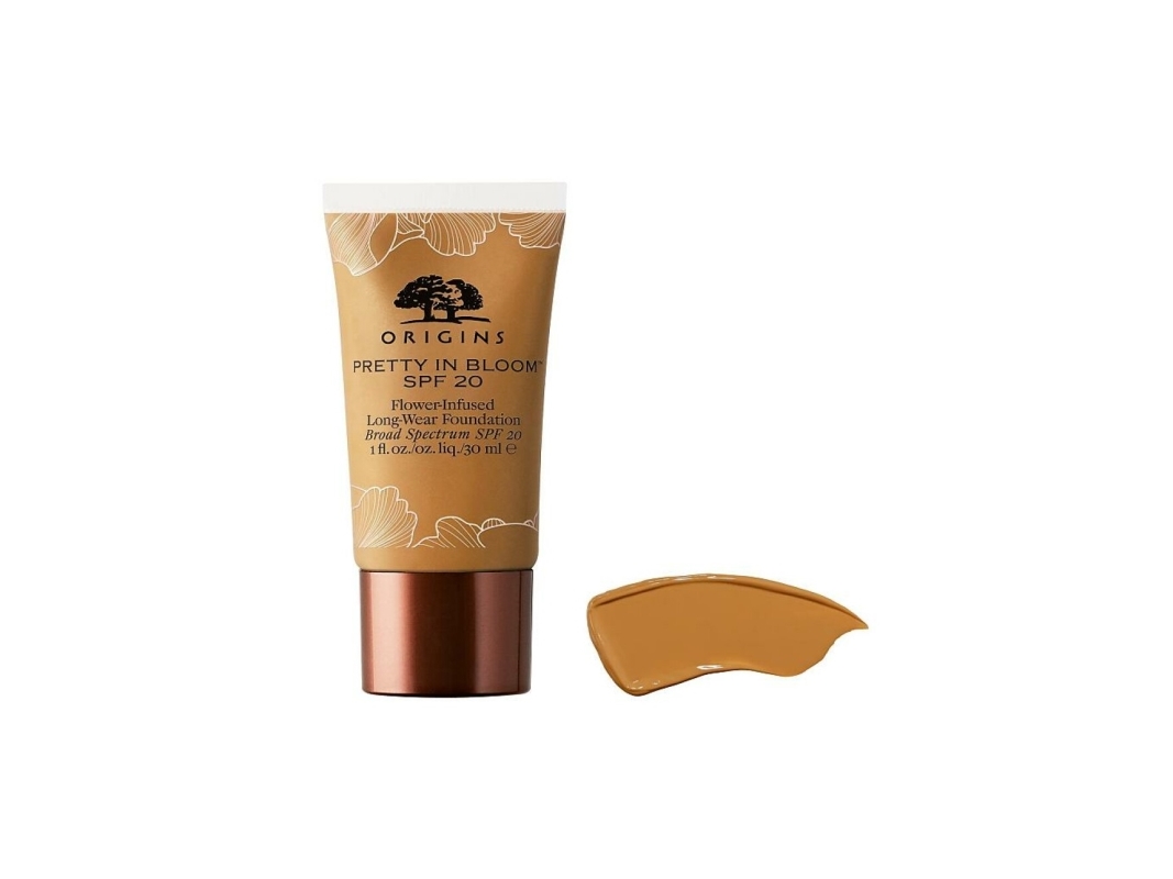 Origins , Pretty In Bloom, Long Wearing, Cream Foundation, Nr. 530, Medium Deep Warm, Spf 20, 30 Ml