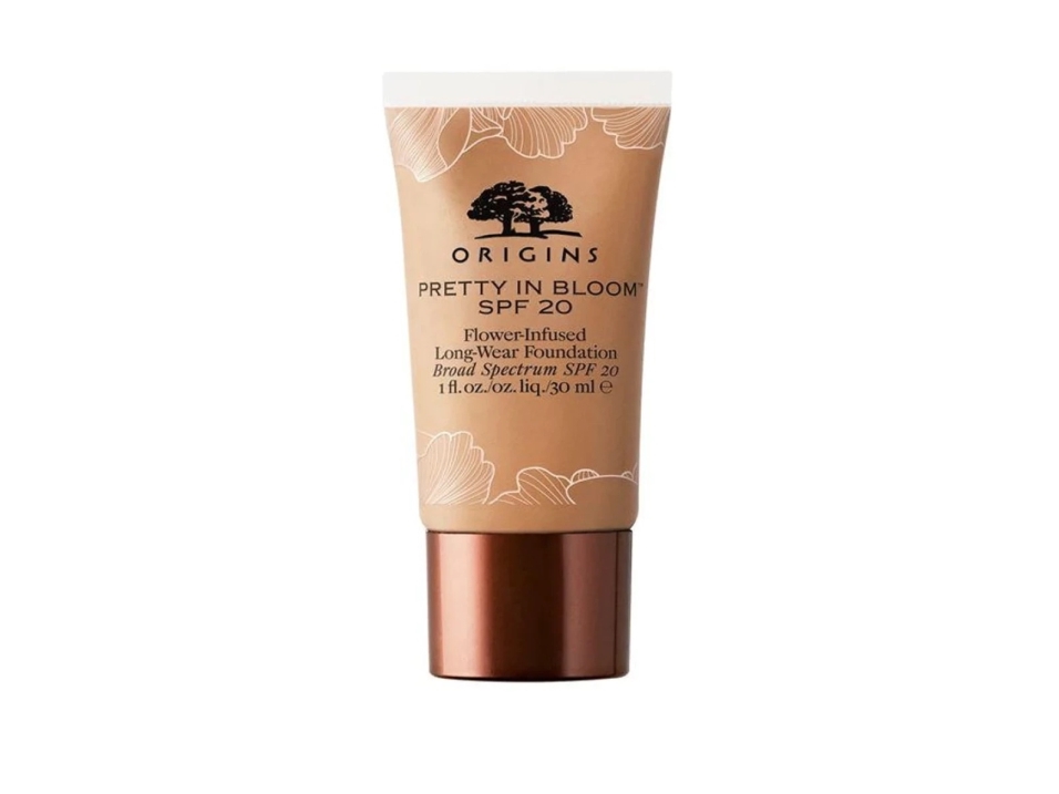 Origins , Pretty In Bloom, Long Wearing, Cream Foundation, 500, Medium Deep Warm, Spf 20, 30 Ml For Women