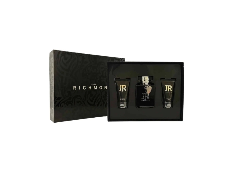 John Richmond set: Man Eau De Parfum 100 ml + Man nourishing shower gel 50 ml + Man after-shave balm 50 ml | Hudvård - Kroppsvård | GameStuff