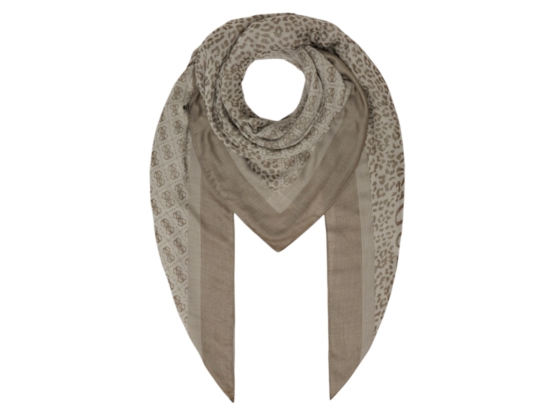 Guess, Animalier, Textile Scarf, 4G Logo, AW8853 POL03, 135 x 135 cm, For Women For Women