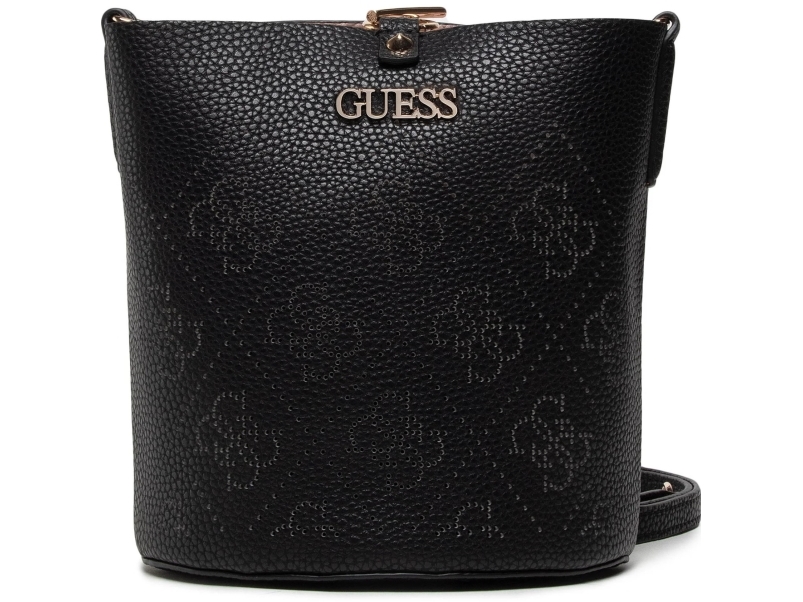 Guess Guess, Amara, Polyester, Handbag, 4G Logo, Black, Hwsg8493010, 22 X 20.5 X 14 Cm For Women