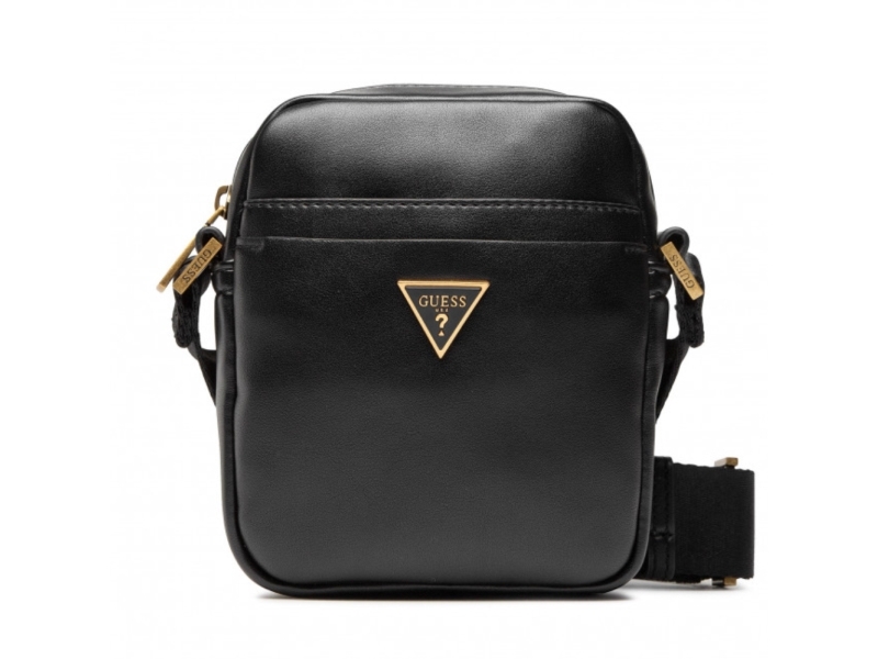 Guess tekstil skuldertaske HMESCAP2215BLA sort
