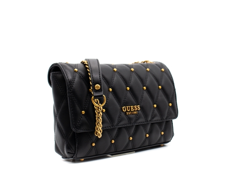 Guess Triana axelremsväska i polyester, svart, HWQS8553210BLA, 26 x 16 x 9 cm | Baby & barn - Textil och kläder - Väskor | GameStuff