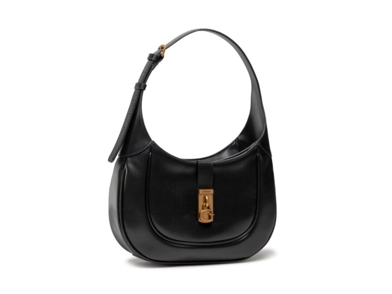 Guess Guess, Maimie Hobo, Synthetic Leather, Bag, Black, Hwvb84, For Women, 29 X 17.5 X 7 Cm For Women