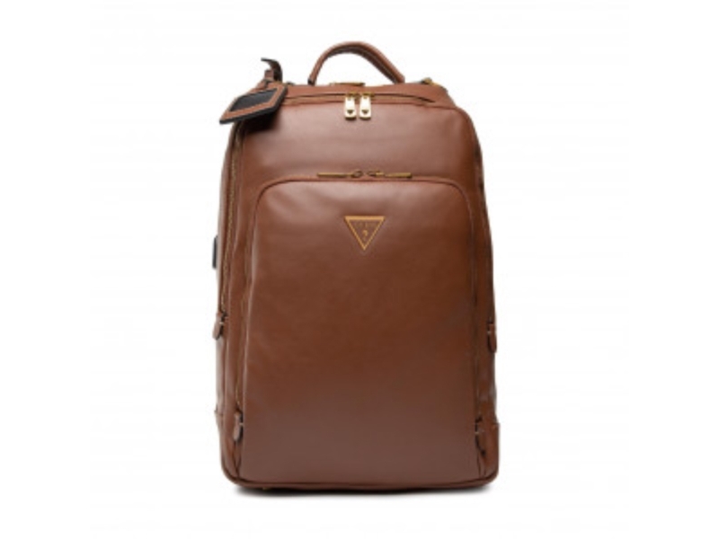 Guess Scala ryggsäck i syntetläder brun för män 27,5 x 42,5 x 13 cm | Cykling - Kläder - Ryggsäckar | GameStuff
