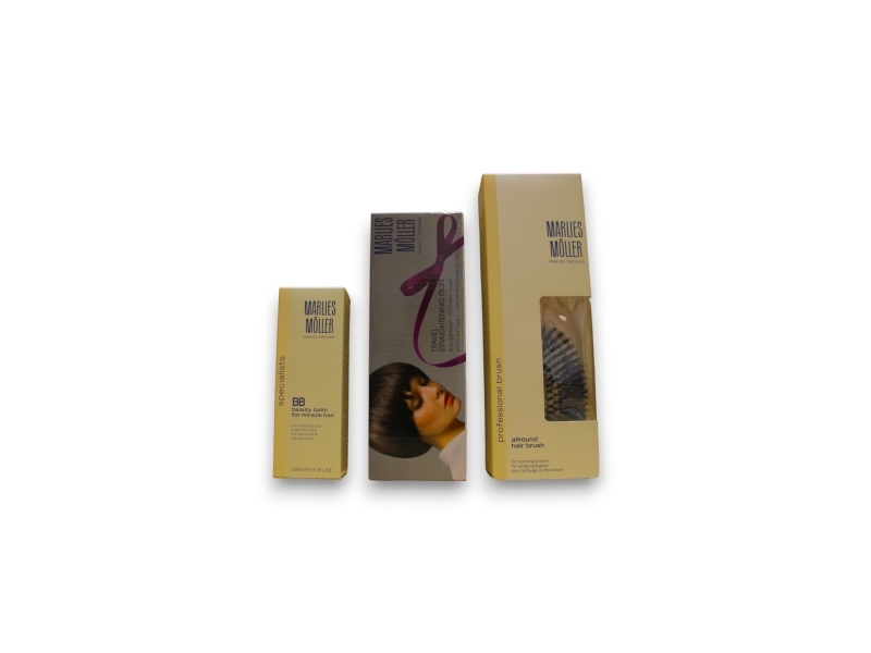 Set Marlies Moller: Specialists, Keratin, Hair Oil Conditioner, Sleek & Shine, 100 Ml + Marlies Moller, Paddle, Hair Brush + Specialists, Keratin, Ha