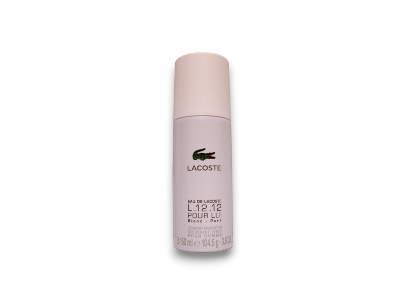 Lacoste Lacoste, Eau De Lacoste L.12.12 Blanc, Deodorant Spray, For Men, 150 Ml For Men