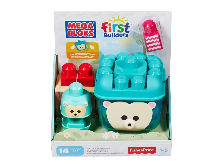Mega Bloks Build ‘n Rock Hedgehog, Byggsats, 1 År, Plast, 10 styck | Leksaker - Konstruktions leksaker - Plastik konstruktion | GameStuff