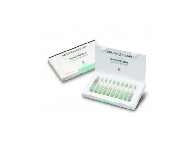 Set, Bruno Vassari, Pure Solutions, Niacinamide, Purifying, Ampoules Treatment Serum, For Oiliness, For Face, For Women, 10 Pcs, 2 Ml