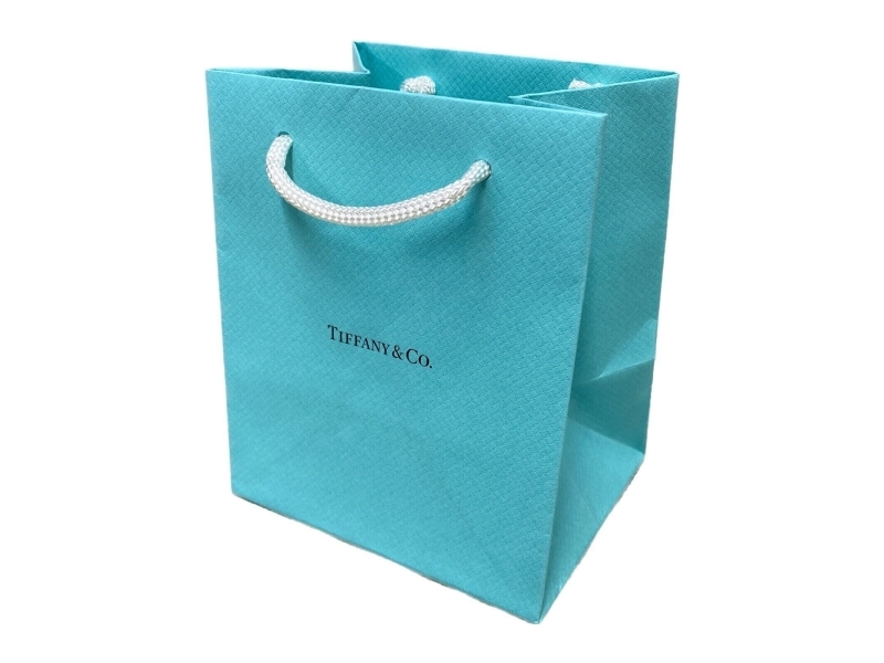 Tiffany & Co. Tiffany & Co, Tiffany & Co., Small, Shopping Bag, Paper, Green For Women