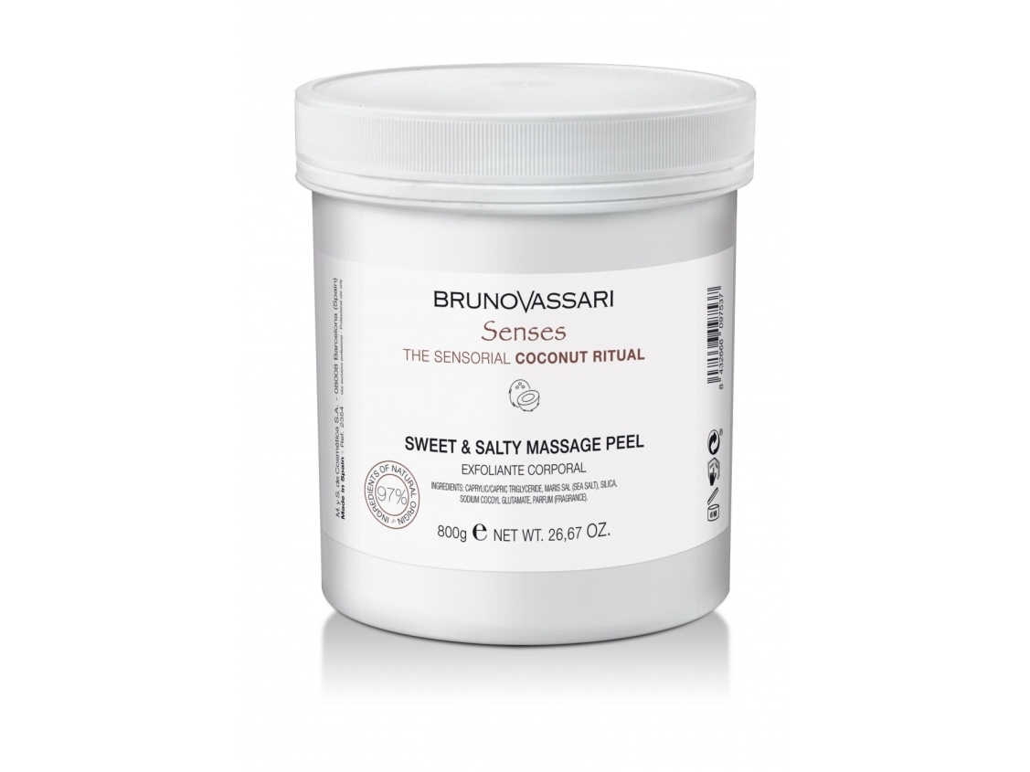 Bruno Vassari, Senses, Coconut Oil, Exfoliating Gel, 650 Ml