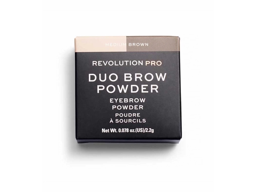 Makeup Revolution REVOLUTION PRO ögonbrynspuder Medium Brown 2,2 g | Smink - Puder | GameStuff