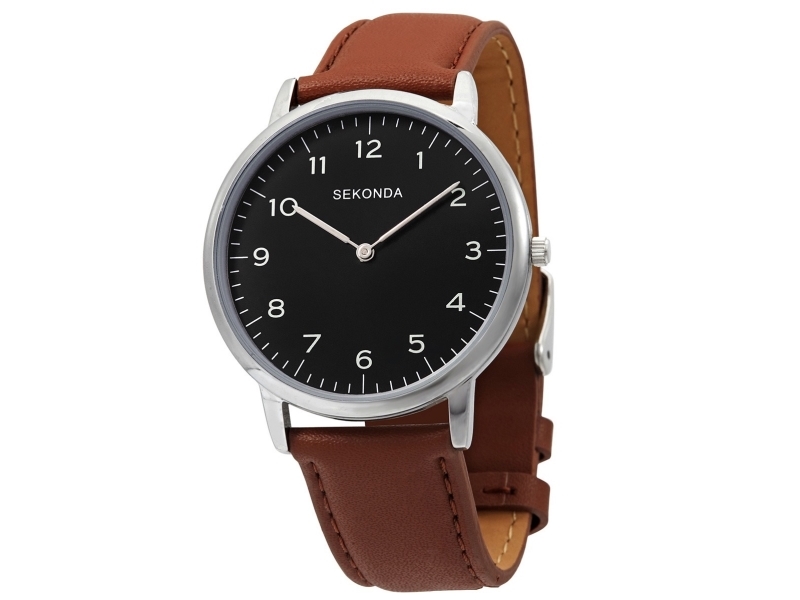 Sekonda Ur, Quartz Læderrem, 1348.84 (Til Mænd)