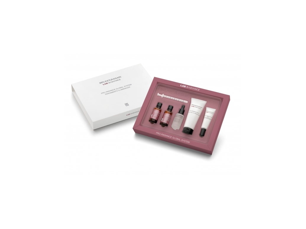 Pro-Radiance Global System Set Bruno Vassari: Lab Radiance, Brightening, Cream, For Face, 100 Ml + Lab Radiance, Illuminating, Cream Mask, For Face,