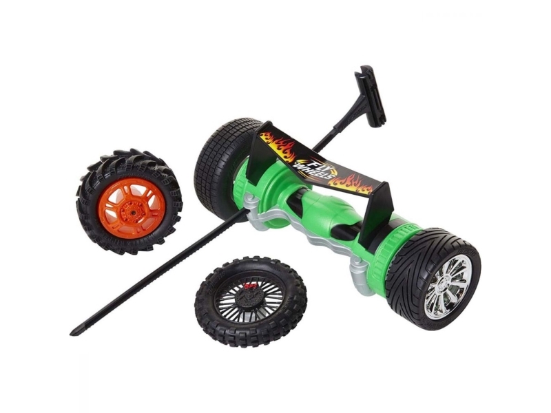 Jakks Pacific Jakks Pacific, 4 Tyres + Turbo Launcher, Jakks Pacific, Fly Wheels, Green, For Boys, 8+ Years For Boys