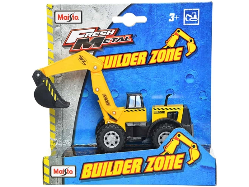 Lebensmittel, Fresh Metal, Builder Zone, Bagger, Orange, 1:24, 3+ Monate