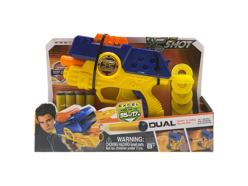 Zuru, X-Shot Excel Dual, Toy Gun, For Boys, 8+ metai