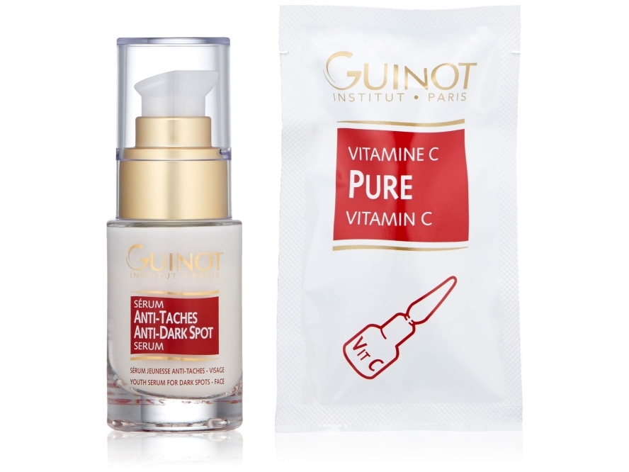 Set Guinot: Anti-Taches, Anti-Dark Spots, Serum, For Face, 23.5 Ml + Pure, Vitamin C, Serum, For Face, 1.5 Ml