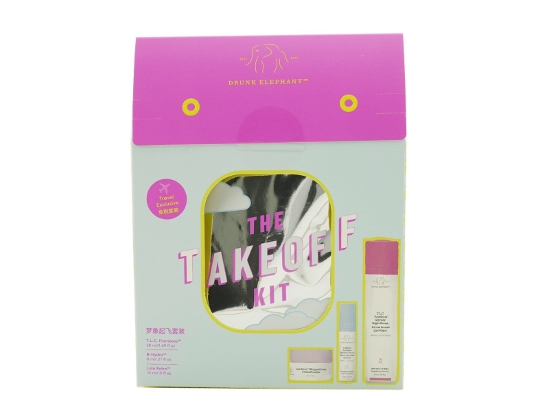 Set Drunk Elephant: T.L.C. Framboos Glycolic, Refining, Night, Serum, For Face, 50 Ml + B-Hydra Intensive, Hydrating, Serum, For Face, 8 Ml + Lala Re