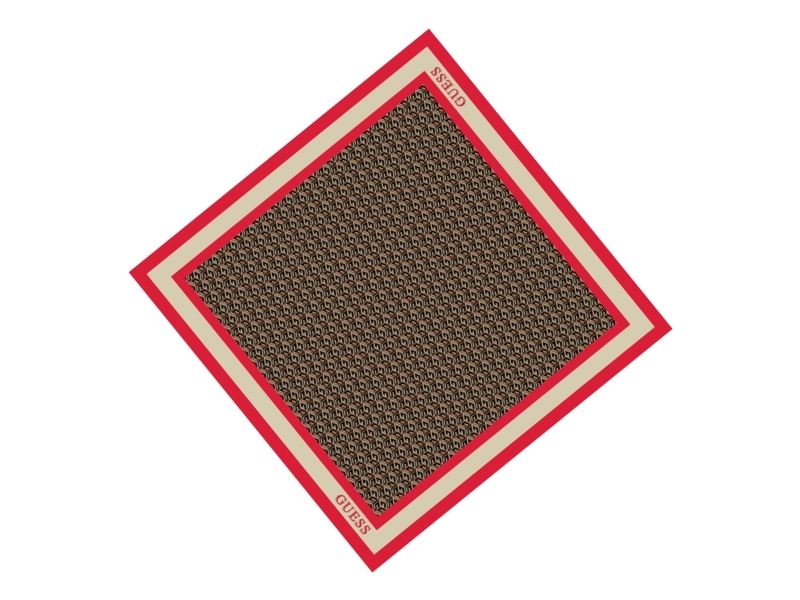 Guess Silvana Textilschal Rot 90 X 90 Cm Für Damen