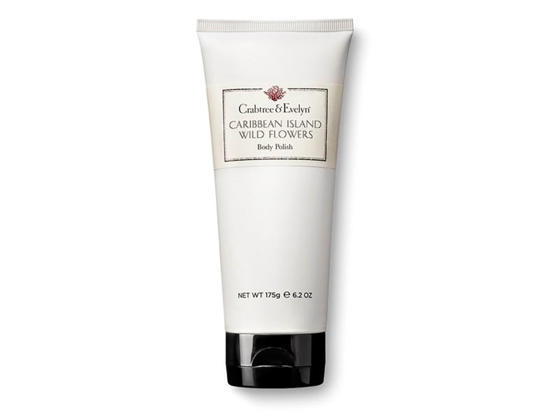 „Crabtree & Evelyn“ Karibų Salos Laukinių Gėlių Valomasis Ir Šveičiamasis Kūno Šveitiklis, 175 G