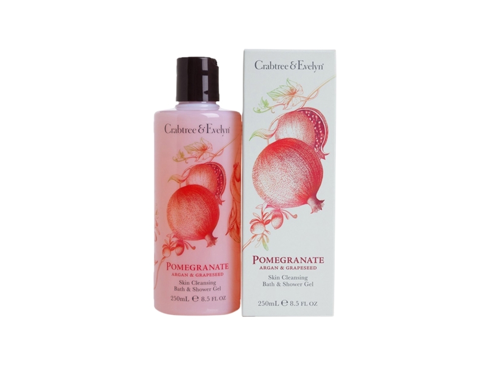John Richmond Crabtree & Evelyn, Pomegranate, Argan & Grapeseed, Cleansing, Shower Gel, For All Skin Types, 250 Ml For Women