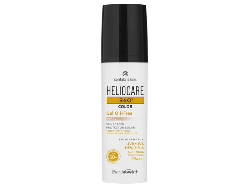 Cantabria Heliocare 360º Color, Color Pigments, Tan Activator, Sunscreen Gel, SPF 50+, 50 ml