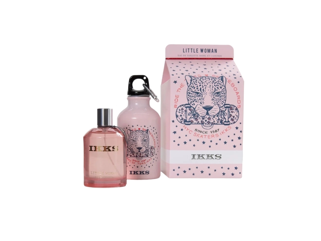 Ikks Set Ikks: Little Woman, Eau De Toilette, For Women, 100 Ml + Little Woman, Gwp Glass Water Bottle, Pink For Women