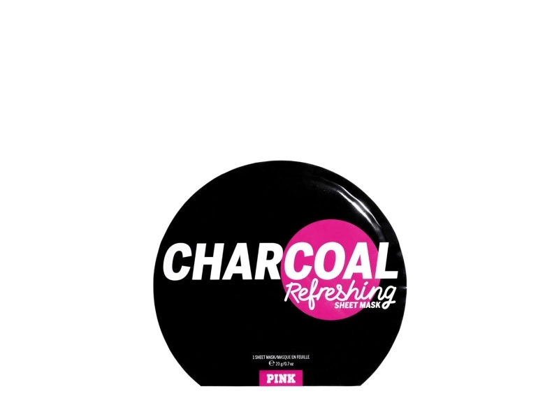 Pink Charcoal Refreshing Sheet Mask 1Pc Face Mask