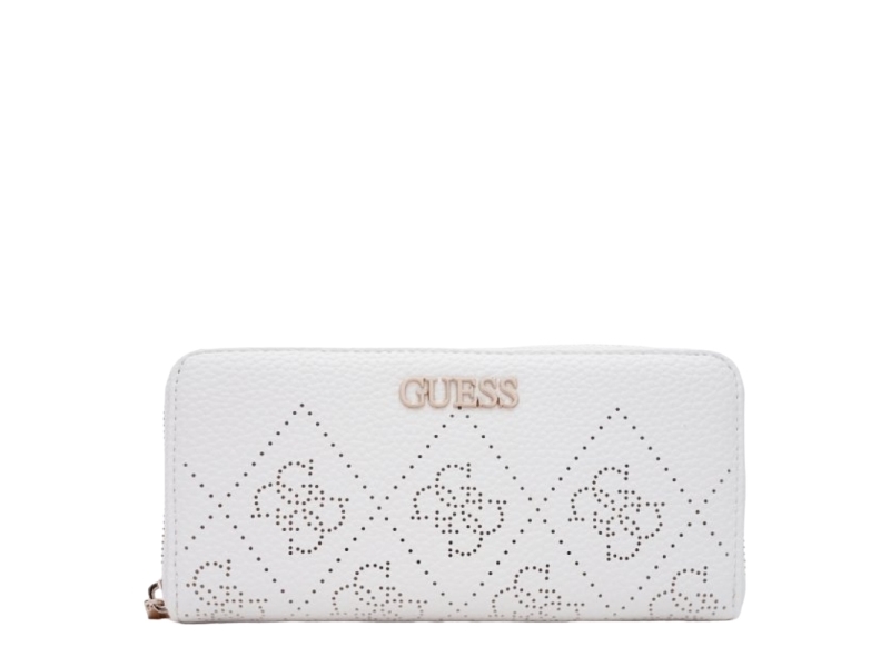 Guess, Amara, Textile Wallet, Logo Detail, Swsg6995460, White, For Women For Women