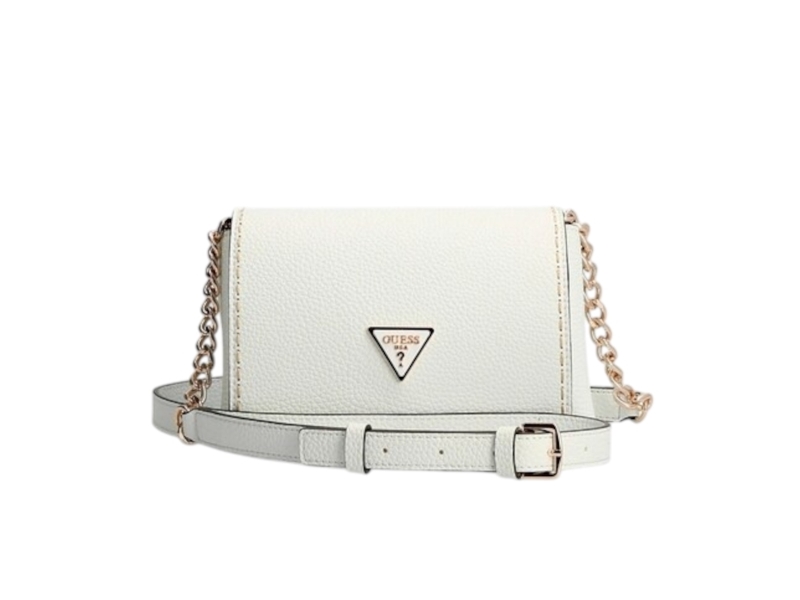 Guess Downtown Chic Mini taske i syntetisk læder og tekstil hvid XG838578