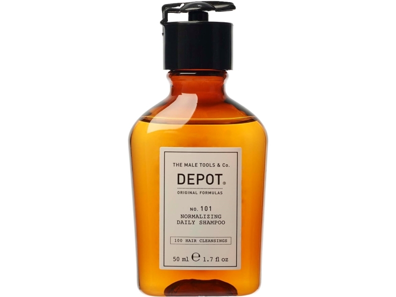 Depot, 100 Hair Cleansing No. 101, Botanical Complex, Hair Shampoo, Normalizing, 50 Ml For Men