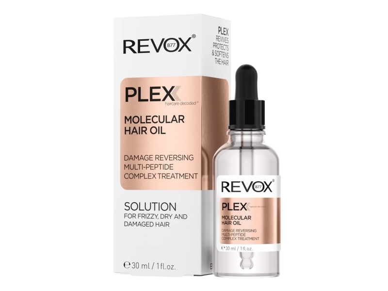 Revox B77, Plex Molecular, peptider, håroliebehandling til reparation, 30 ml (til kvinder)