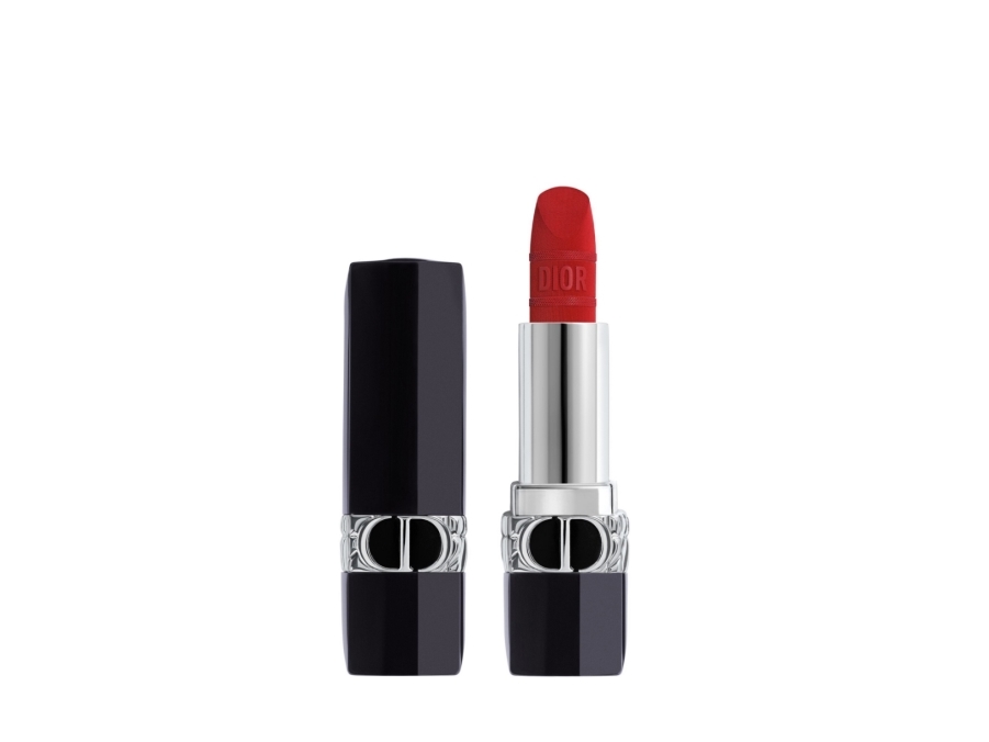 Rouge Dior Mitzah Limited Edition påfyllningsbar läppstift 999 Velvet Finish