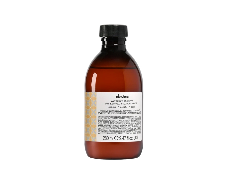 Davines DAVINES DAVINES ALCHEMIC Kultainen väriä vahvistava shampoo, kultaisen vaaleat ja hunajaiset hiukset, 280ml