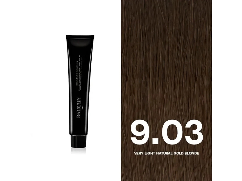 Balmain Professionnel Permanent-Haarfarbe 9.03 Sehr Helles Natürliches Goldblond 60 Ml