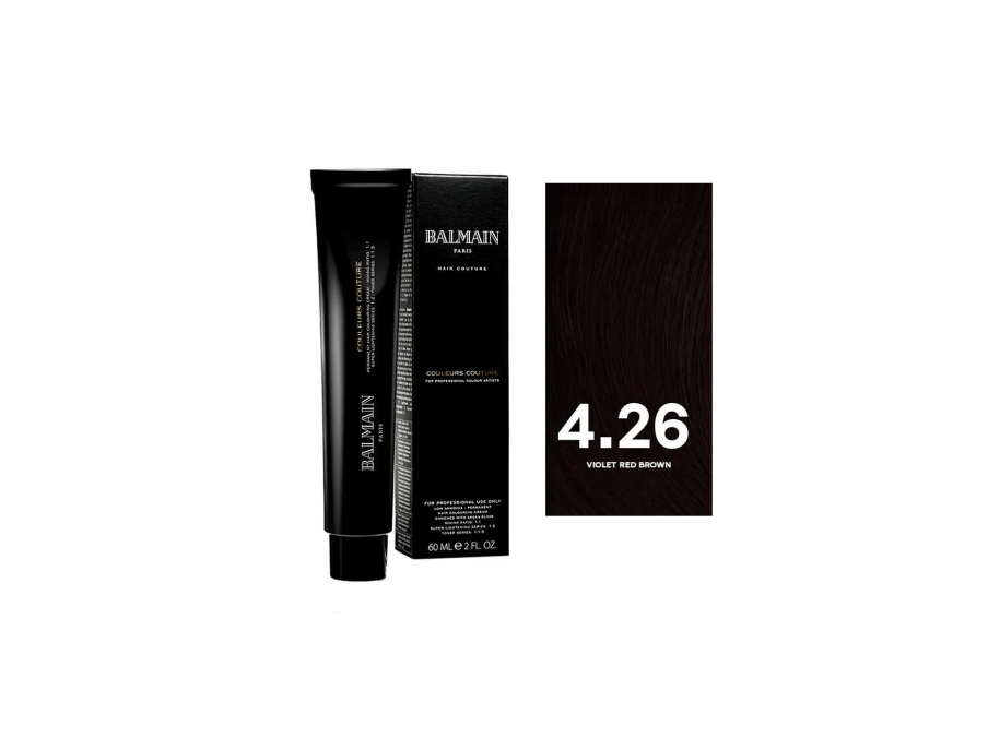 Balmain Professionnel Kolory Krawiectwa Permanent Hair Dye 4.26 Violet Red Brown 60 Ml For Women