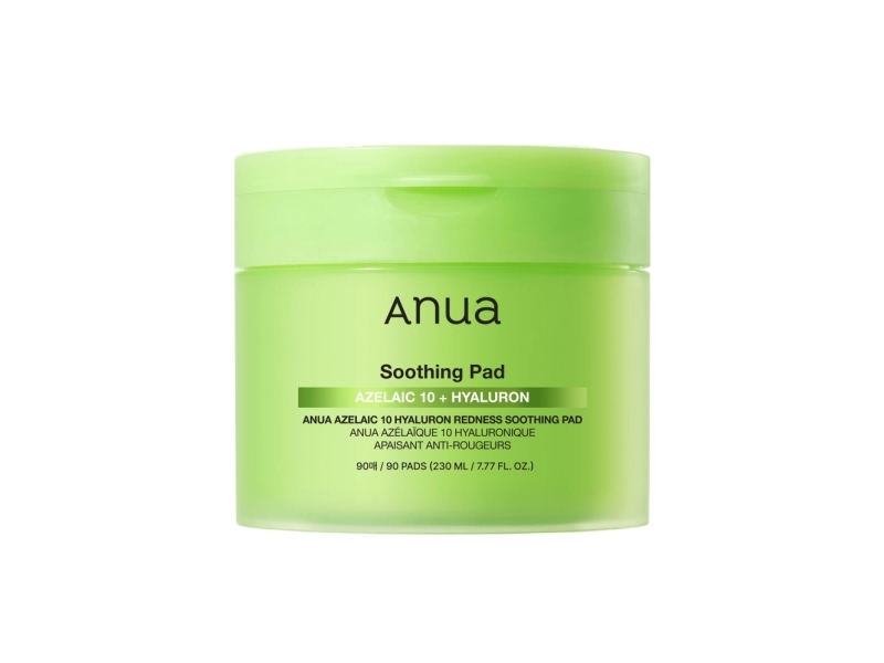 Anua, Azelaic Acid 10, Azelaic Acid 10 + Hyaluron, Soothing Anti-Redness, Peel-Off Pads, 90 pcs