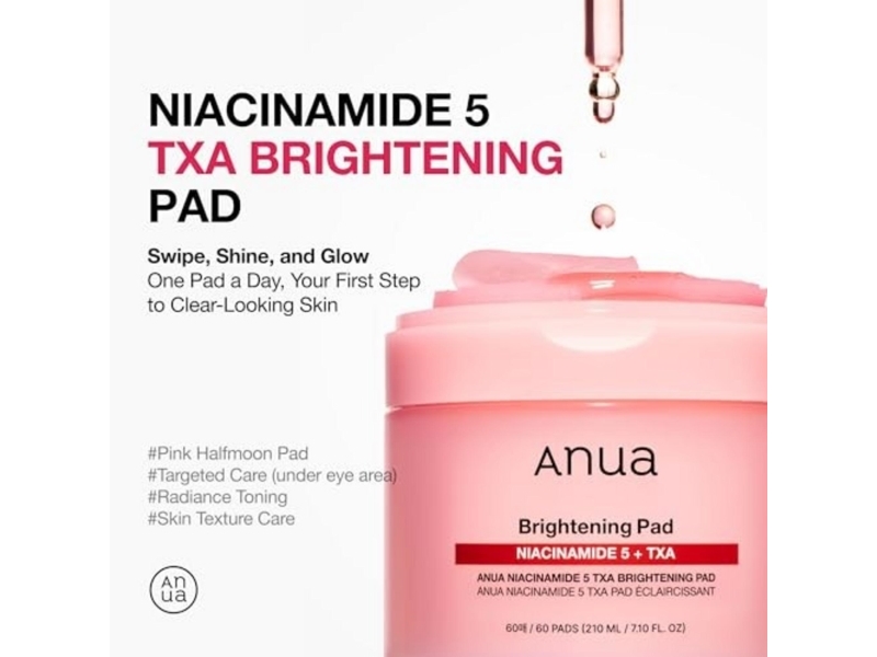 Anua, Niacinamide 5 Txa, Peel-Off Pads, 60 pcs