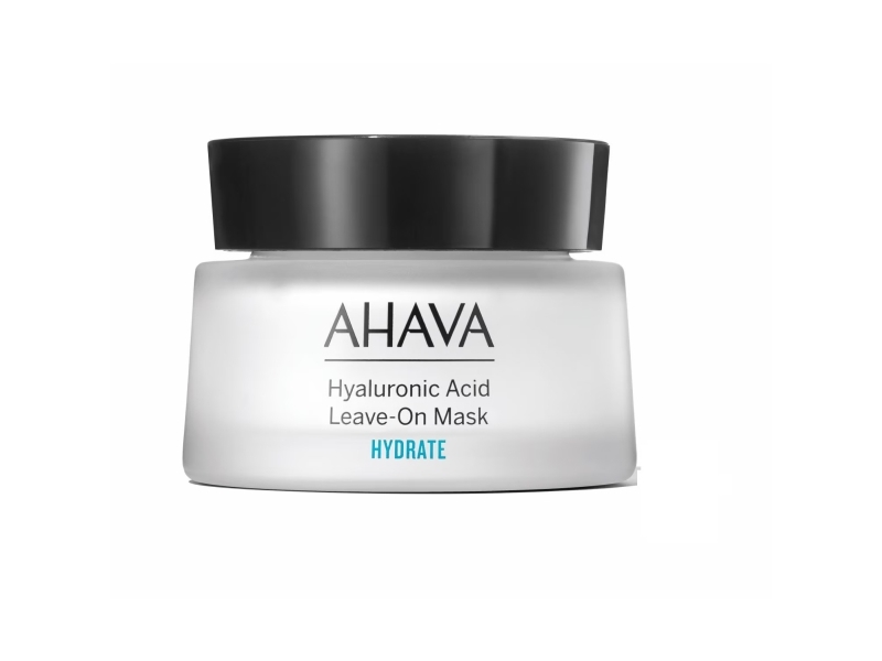 Ahava Hyaluronic Acid Leave On Mask, Hydrerende Maske, Kvinder, Almindelig Hud, Anti-Rynke, Fugtende, Fugte, Glattende, Blødgørende, Fløde, Krukke