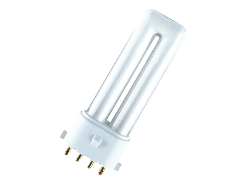OSRAM DULUX S/E - Ikke-integreret kompakt fluorescerende lyspære - form: T12 - 2G7 - 7 W - klasse G - varmt hvidt lys - 3000 K