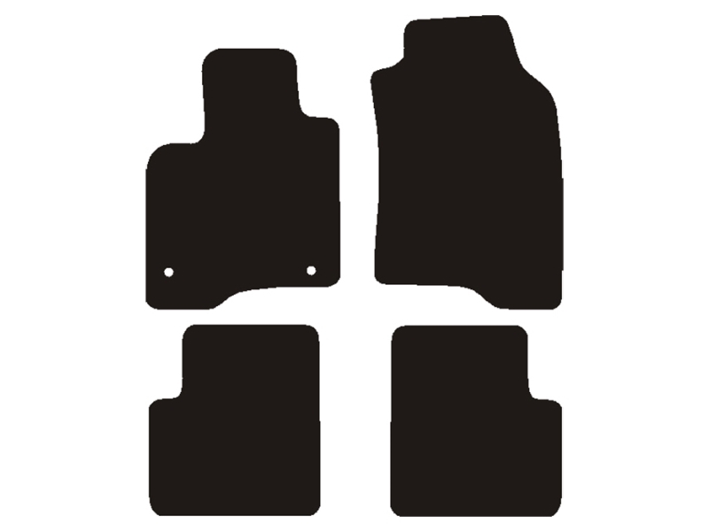 Måtter Fiat Panda 2012- m. måttelås