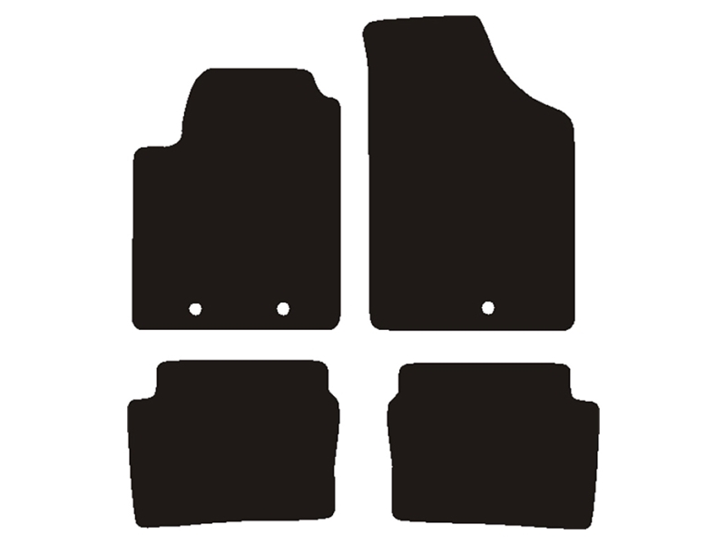 Velour måtter Hyundai i10 2009-2013