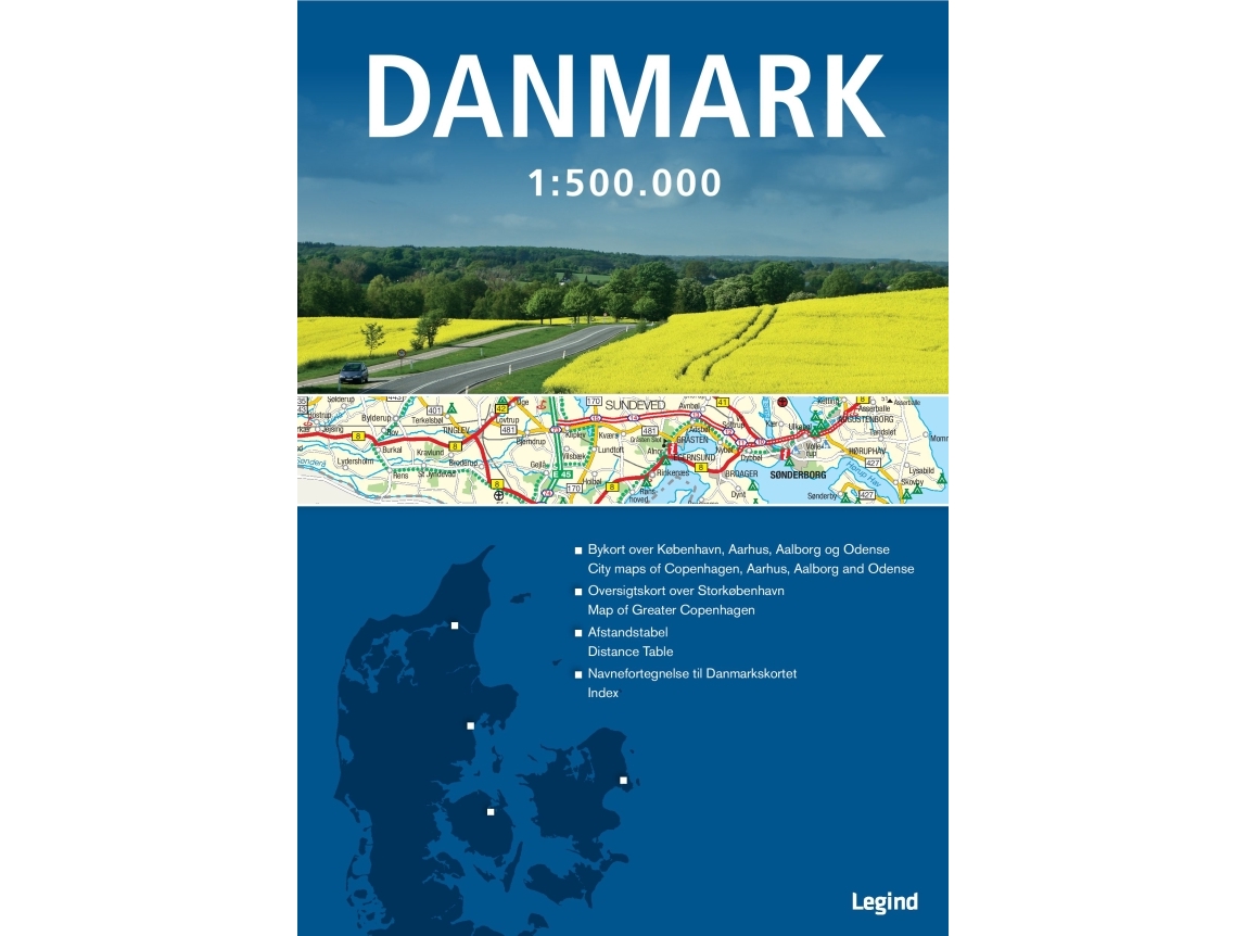 Kort over Danmark 1:500.000 |