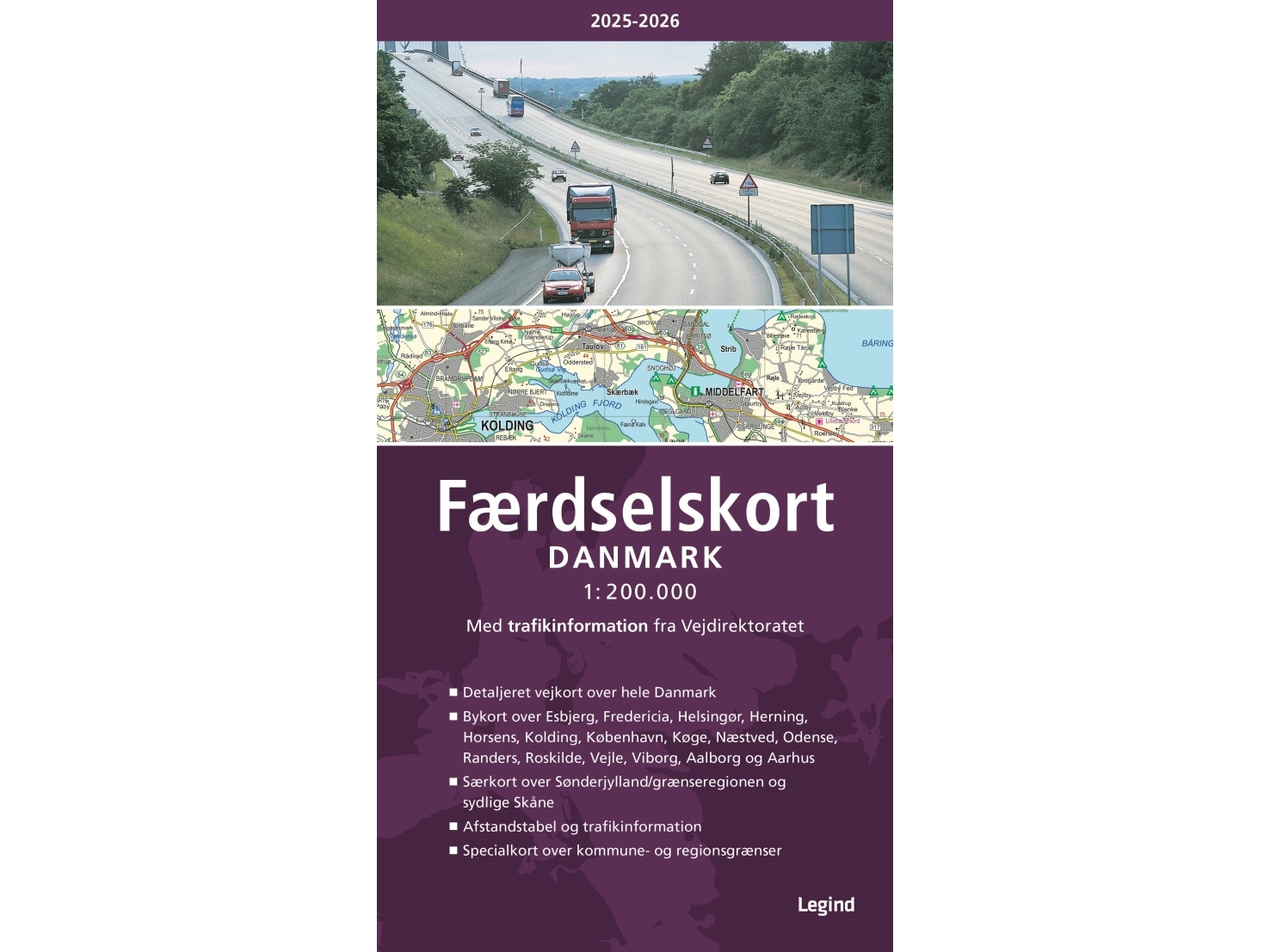 Færdselskort Danmark 2025-2026 |