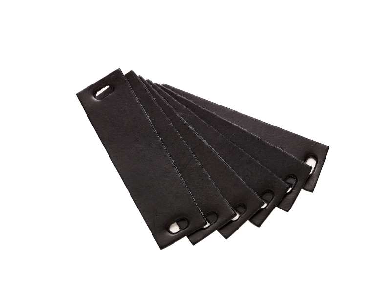 Greb, læder, 6 stk. – Sort