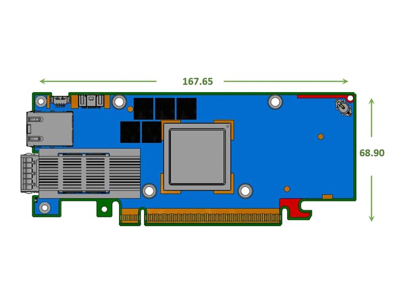 NVIDIA BlueField-3 E-Series B3140H - Verkkosovitin - PCIe 5.0 x16 - 400 Gigabitin QSFP112 x 1